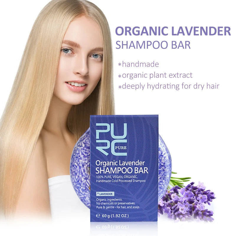 Organic Lavender Shampoo Bar - Vegan