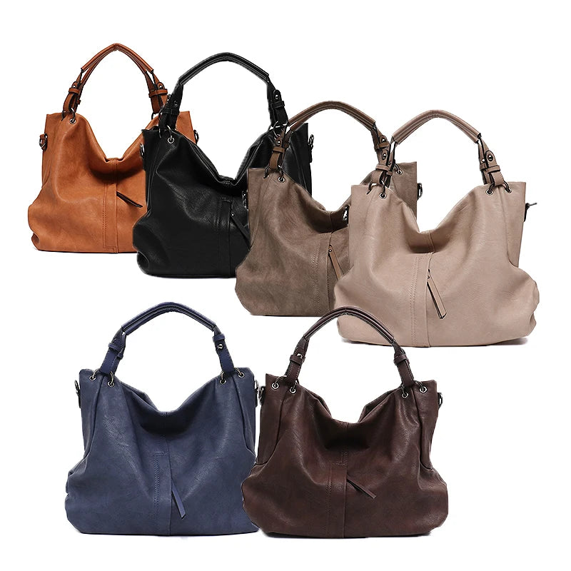 Large Vegan Leather Female Handbag