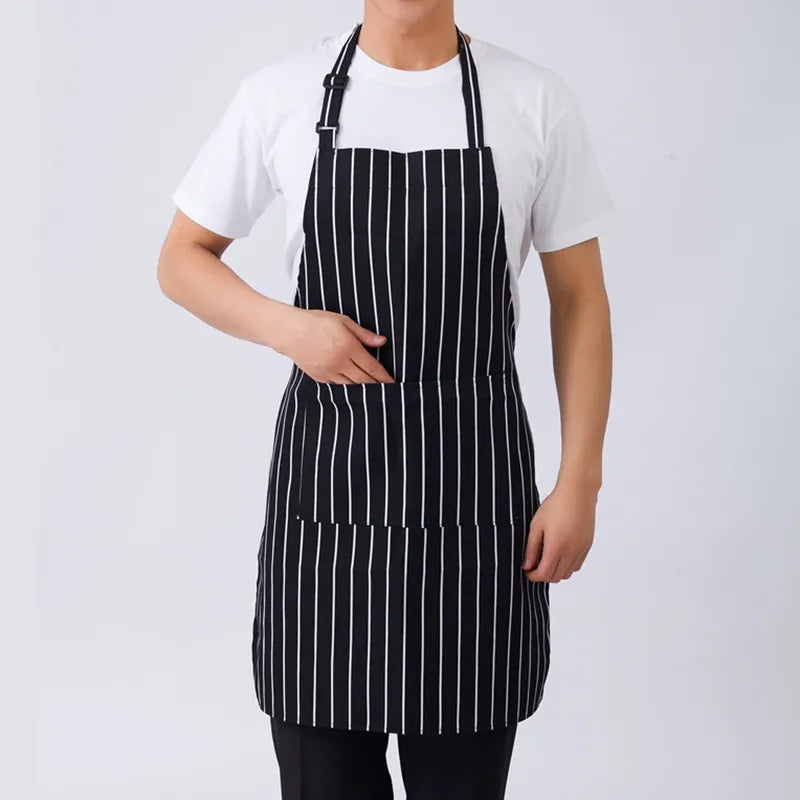 Adjustable Kitchen Cook Apron With 2 Pockets