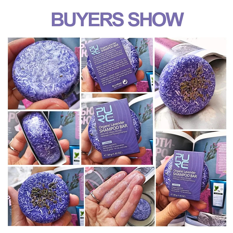 Organic Lavender Shampoo Bar - Vegan