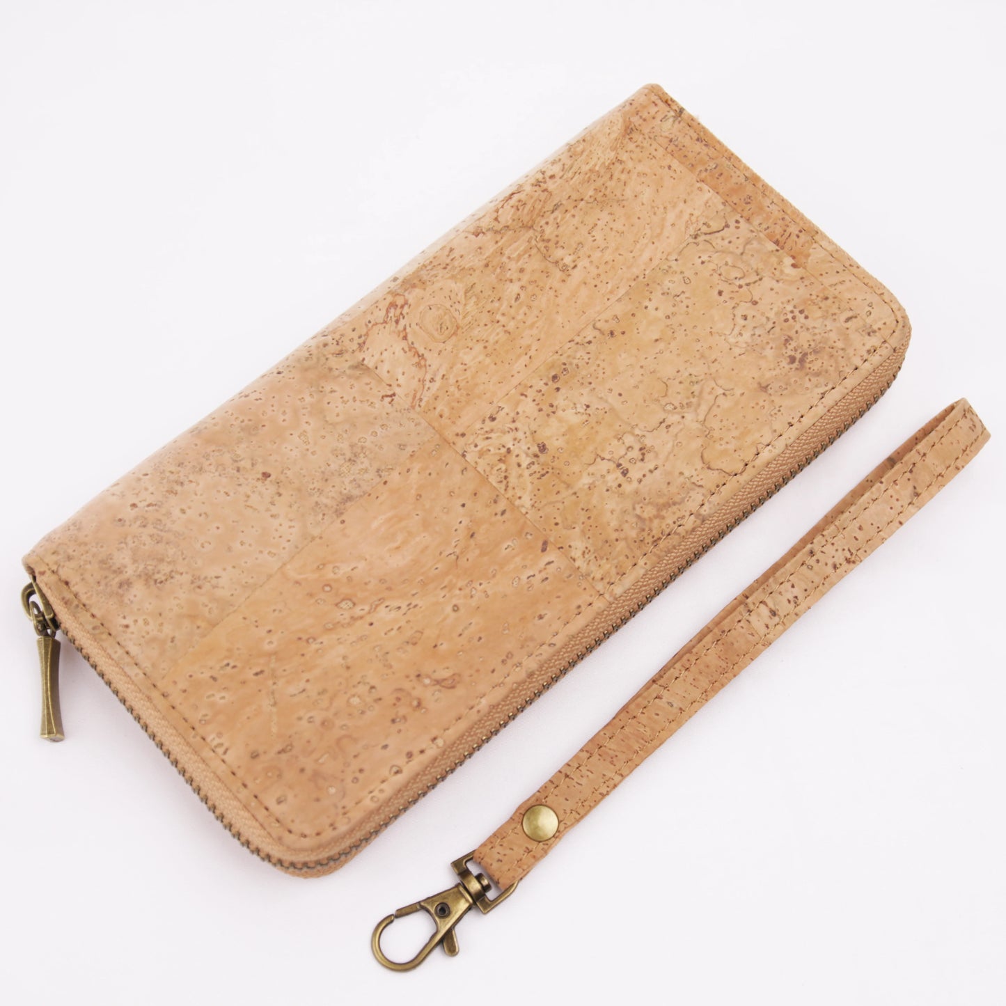 Laser Cut Red Floral Natural Cork Women Wallets Gift for Vegan