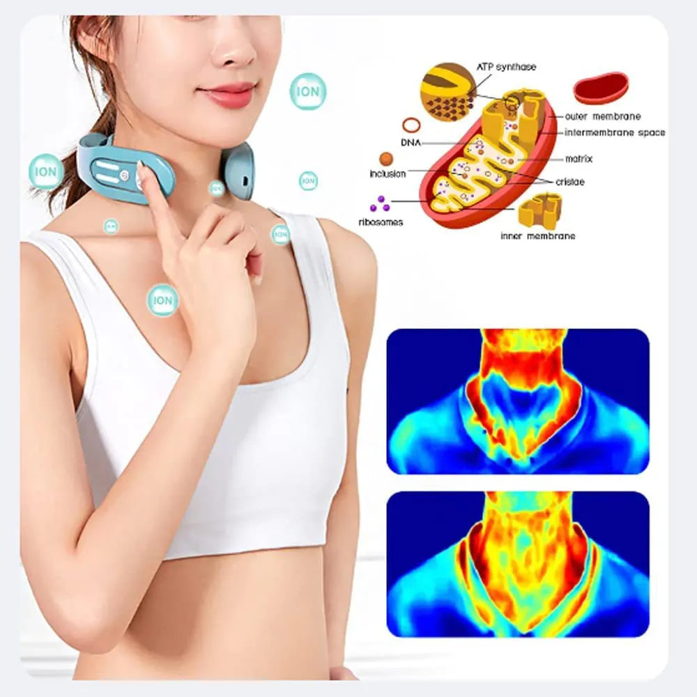 EMS Neck Massager Electric Acupoints Relaxation Tool