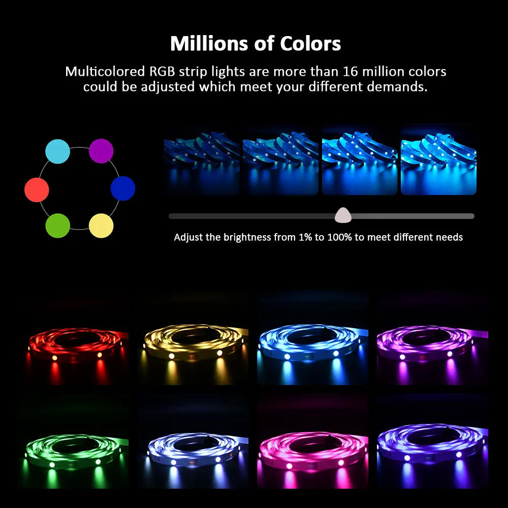 LED Strip Light RGB Music Sync Color Changing