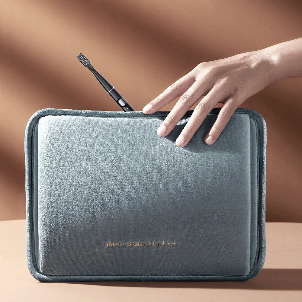 Automatic Electric Travel Toothbrush with 6 Replaceable Brush Heads