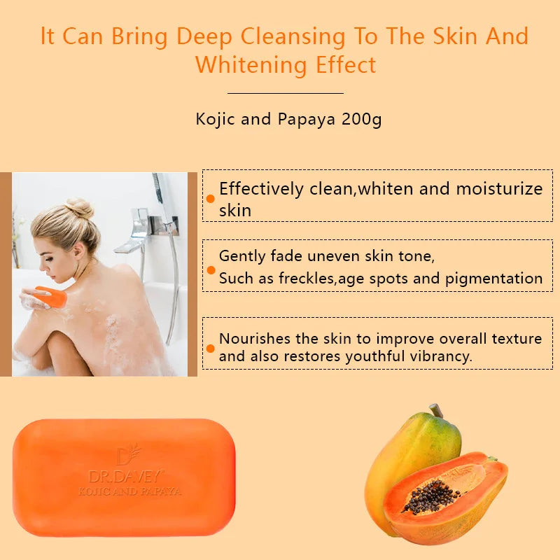Papaya Skin Facial and Body Care Vegan Soap