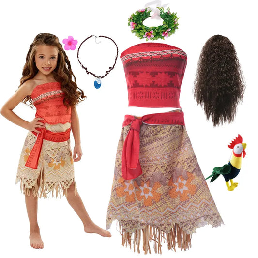 Moana Costume Little Girl Princess Outfit