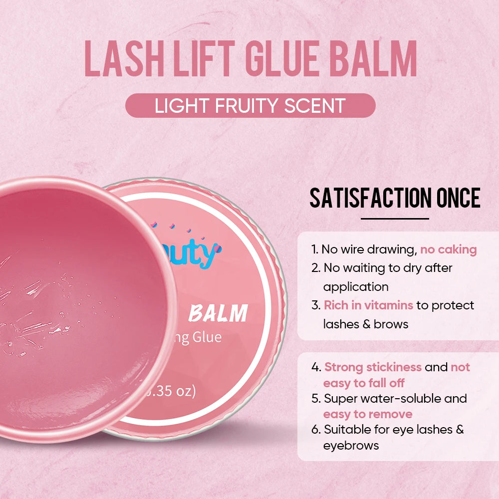 Lash Lifting Glue Wax Vegan Balm Non-Irritation Strong Fixer