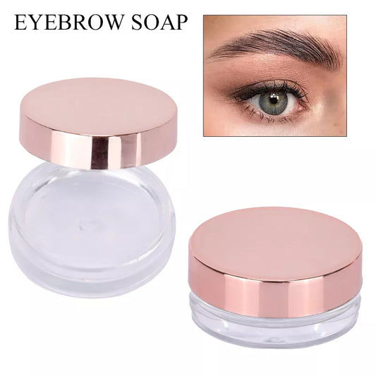 1PC Round Lid Eyebrow Fixed Gel Cosmetics Makeup