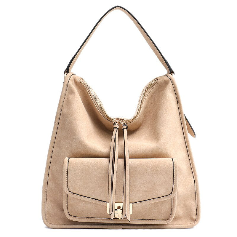 PU Vegan Leather Large Shoulder Handbags